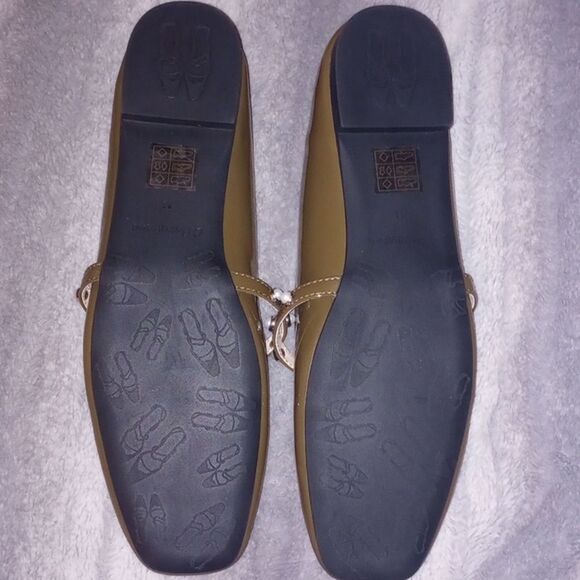 C.Paravano Chocolate Patent Leather Mary Jane Ballet Flats Size 41 (US10.5) NWOT - Picture 8 of 9